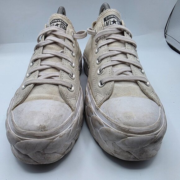 Converse Chuck Taylor Runway Cable Womens Size 8 White Platform Lift Ox Shoes - Picture 2 of 13